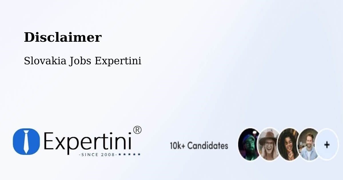 Disclaimer – Okres Revúca - Slovakia Jobs Expertini